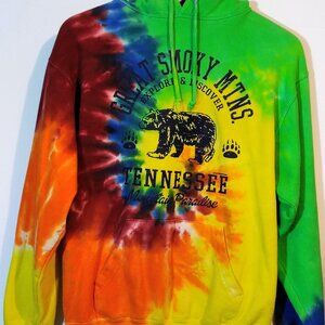 Exists Smokey Mountain Tye Dye Hoodie size Medium